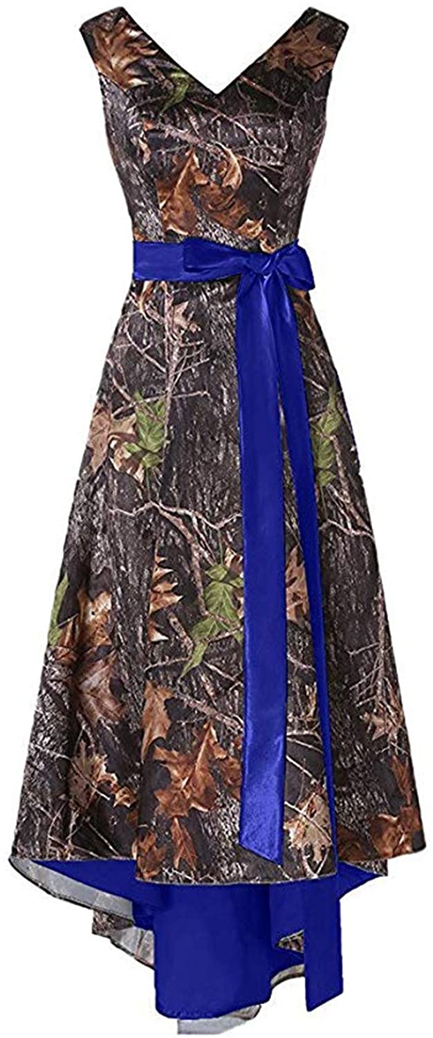 Price:$59.99 Chupeng Women's Camouflage Prom Satin Wedding Bridal Dress at Amazon Women’s Clothing store