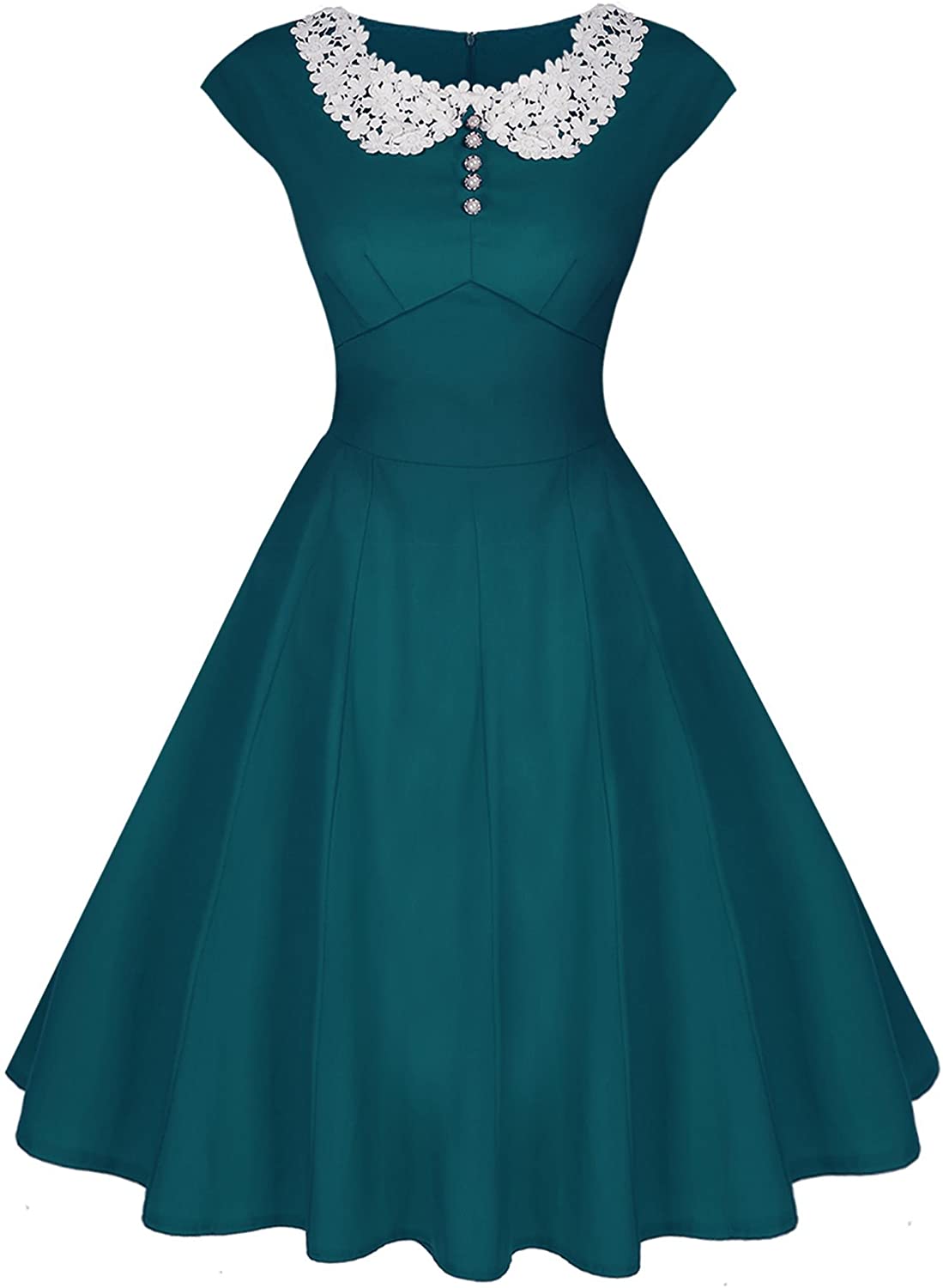 Price:$25.99    Womens Classy Vintage Audrey Hepburn Style 1940's Rockabilly Evening Dress  Clothing