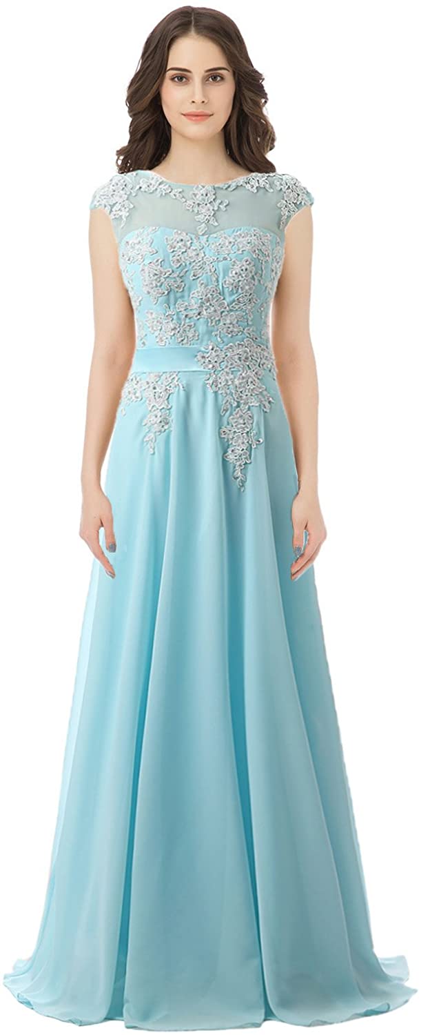 Price:$71.31    Belle House Women's Long Chiffon Evening Dresses Celebrity Beaded Prom Gown  Clothing