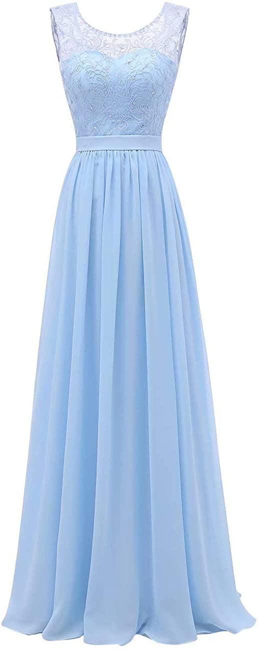 Price:$69.00    AiniDress Women Bridesmaid Dresses Long Embroidery Beading Party Prom Dresses  Clothing