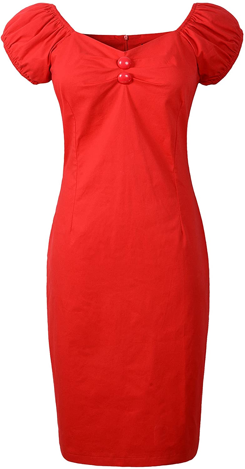 Price:$25.00    50s Vintage Retro Dolores Pencil Dress Rockabilly Pinup  Clothing