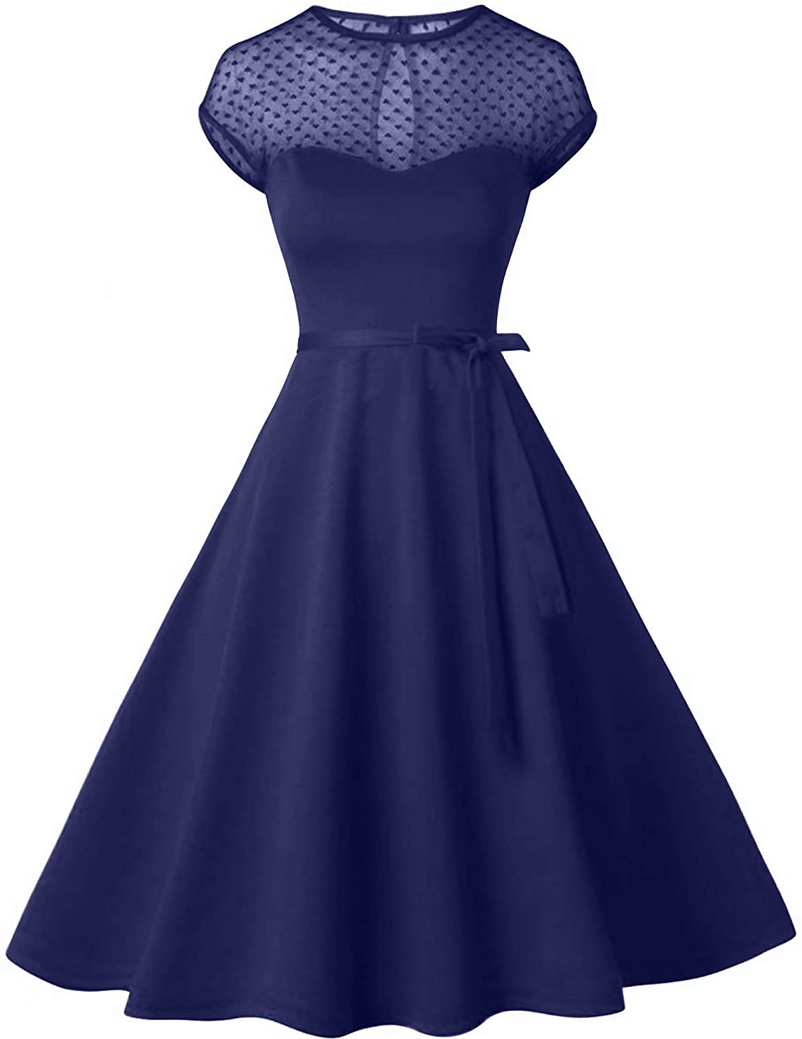 Price:$32.99    GownTown Women Splicing Swing Dress Party Picnic Cocktail Dress  Clothing