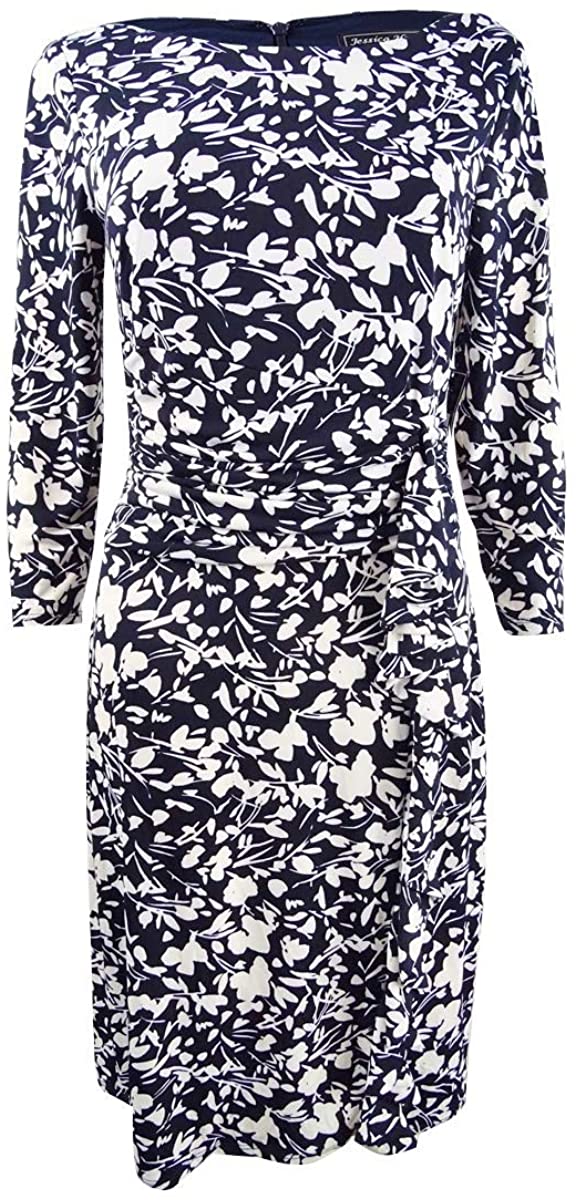 Price:$20.68 Jessica Howard Women's 3/4 Sleeve Ruched Waist Sheath Dress at Amazon Women’s Clothing store