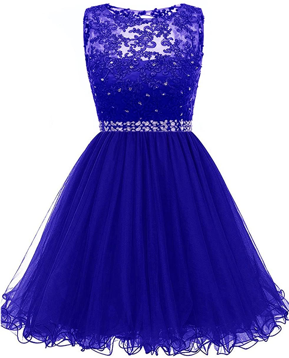 Price:$39.00    Himoda Lace Homecoming Dresses Sequined s Cocktail Prom Gowns Short H010  Clothing
