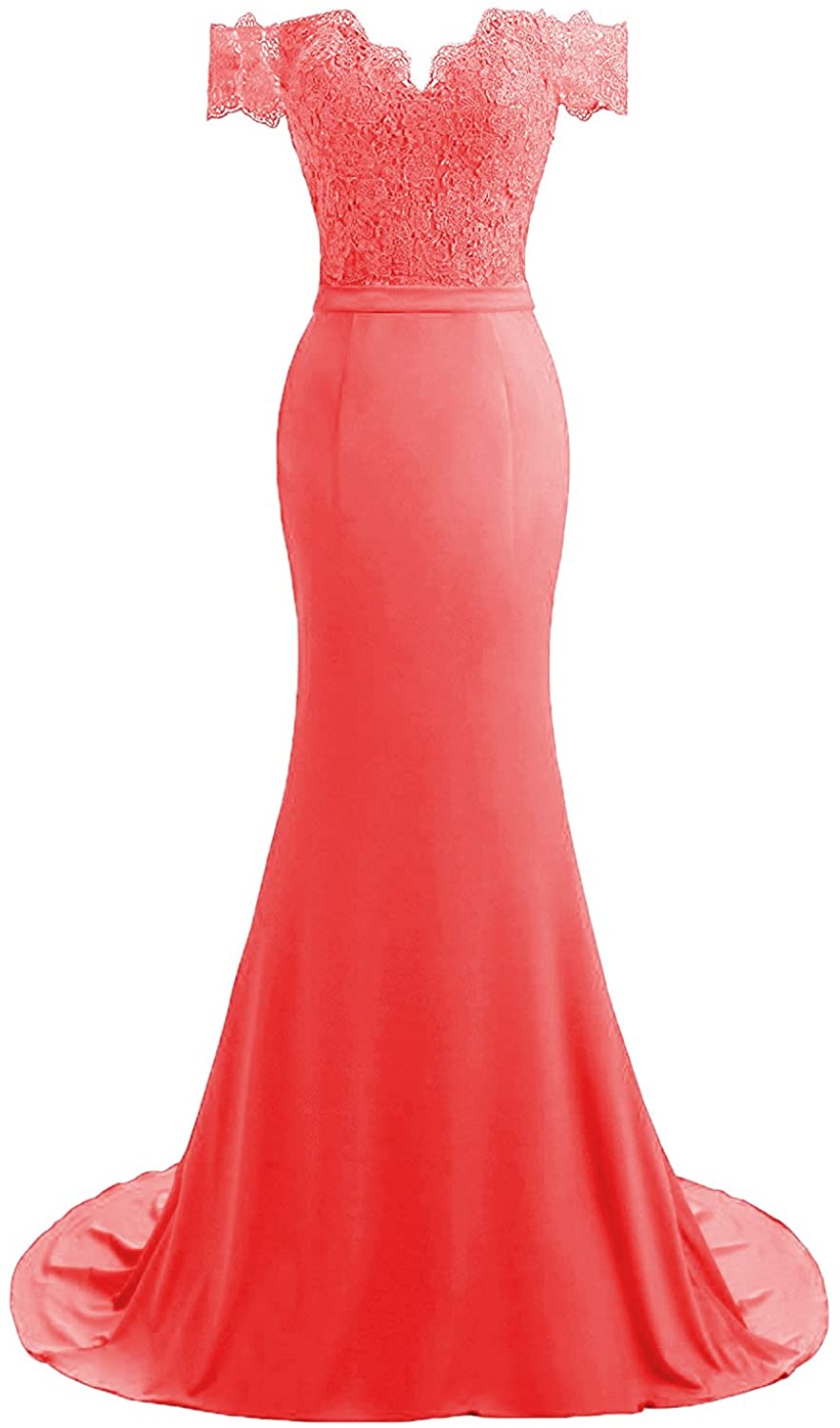 Price:$79.00    HEIMO Women's V-Neck Mermaid Evening Party Gowns Appliques Formal Prom Dresses Long H115  Clothing