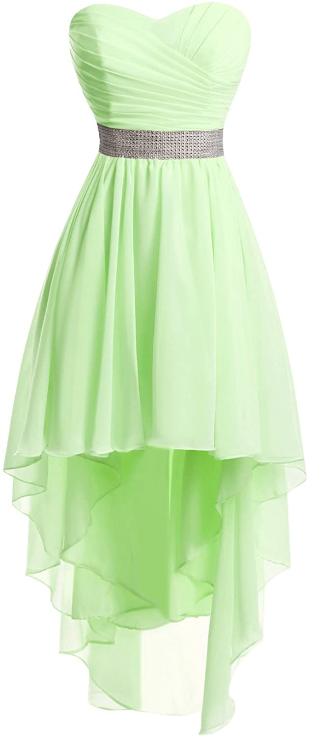 Price:$56.99    Chengzhong Sun Women High Low Lace Up Prom Party Homecoming Dresses (4, Sage)  Clothing