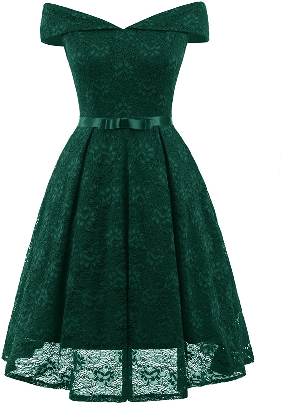 Price:$29.99 Lily Wedding Womens Vintage Sleeveless Lace Bridesmaid Homecoming Dress Short Aline Swing Party Dress V Back at Amazon Women’s Clothing store