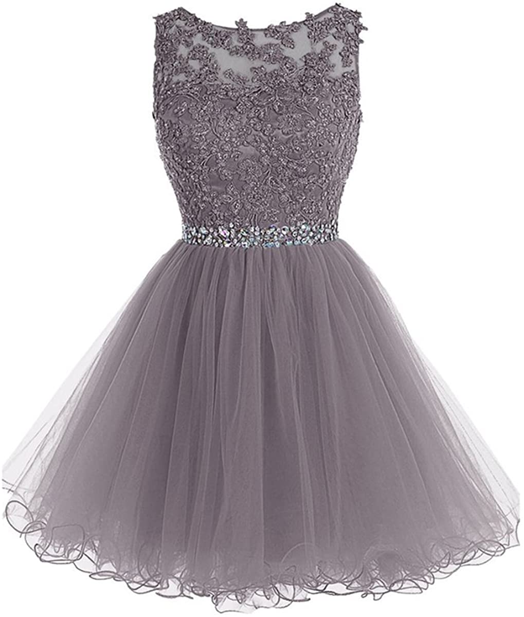 Price:$69.00    Drasawee Short Tulle Evening Cocktail Ball Gowns Prom Dresses for Teen Girls  Clothing