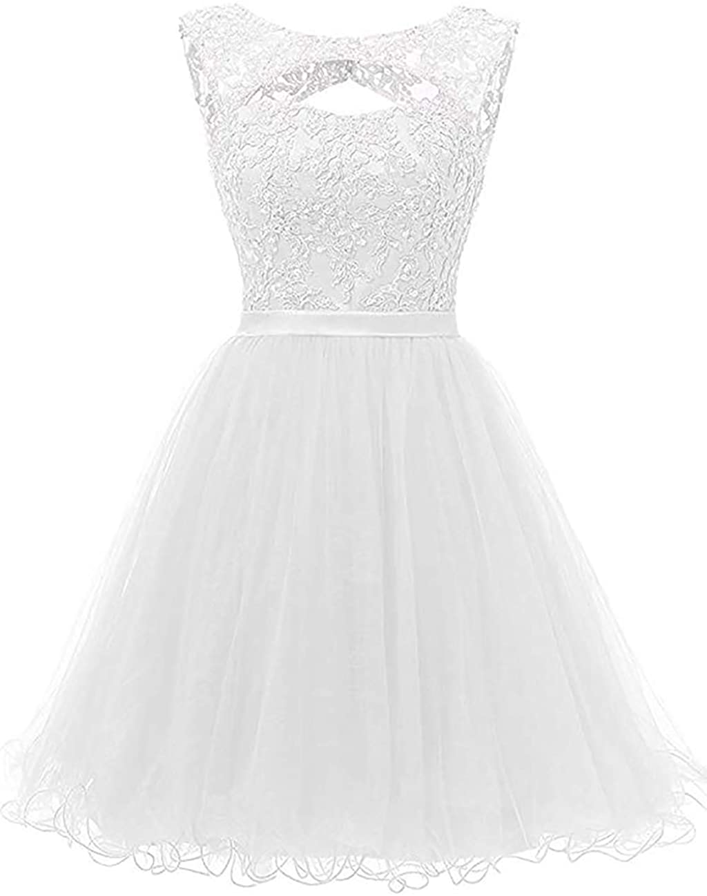 Price:$69.99    Ailidaw Women's Homecoming Dresses Short Beaded Applique A Line Prom Ball Gowns for Junior  Clothing
