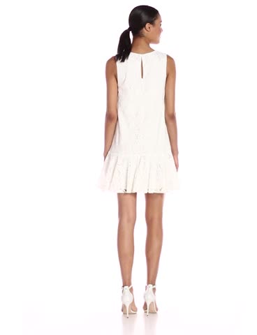 Price:$25.99    Karen Kane Women's Lace Ruffle Hem Dress  Clothing