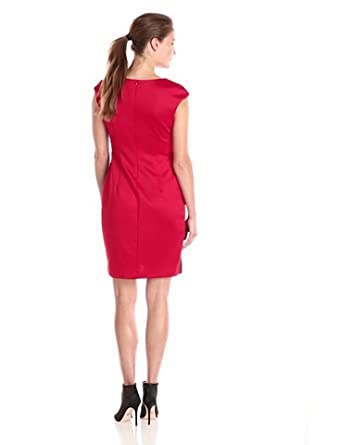 Price:$50.60    Connected Apparel Women's Cap Sleeve Side Lace Dress  Clothing
