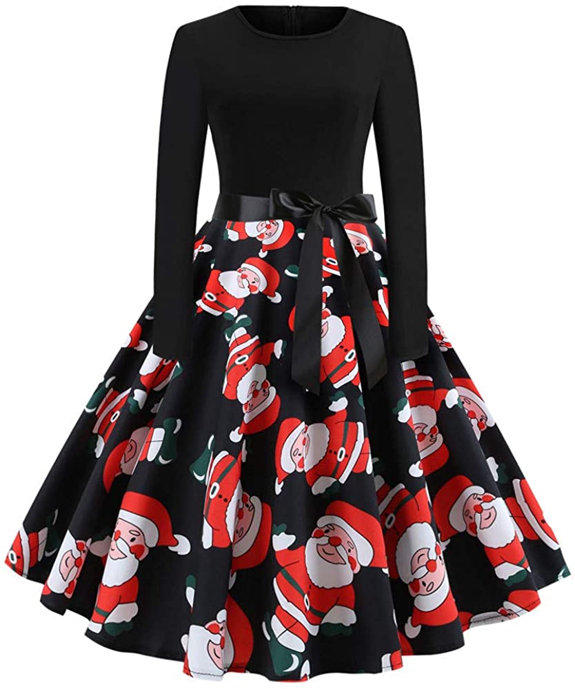 Price:$9.98    FACAIAFALO Women's Christmas Dress, Xmas Cocktail Party Dress  Clothing