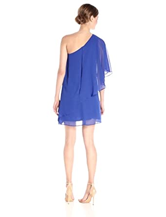 Price:$32.98    Vince Camuto Women's Chiffon One Shoulder Float Dress  Clothing