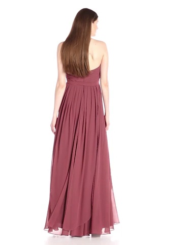 Price:$282.71    Jenny Yoo Women's Mira Convertible Strapless Pleat Chiffon Gown  Clothing