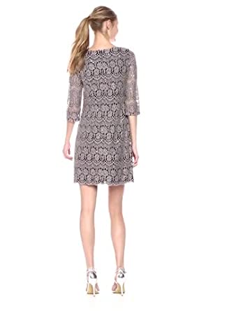 Price:$80.45    Jessica Howard Women's Lace Shift Dress  Clothing