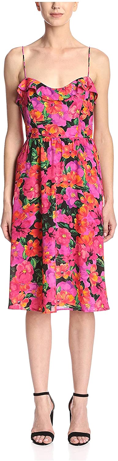 Price:$89.96    Two Arrows Women's Taylor Tea Dress, Sunset Jungle, M  Clothing