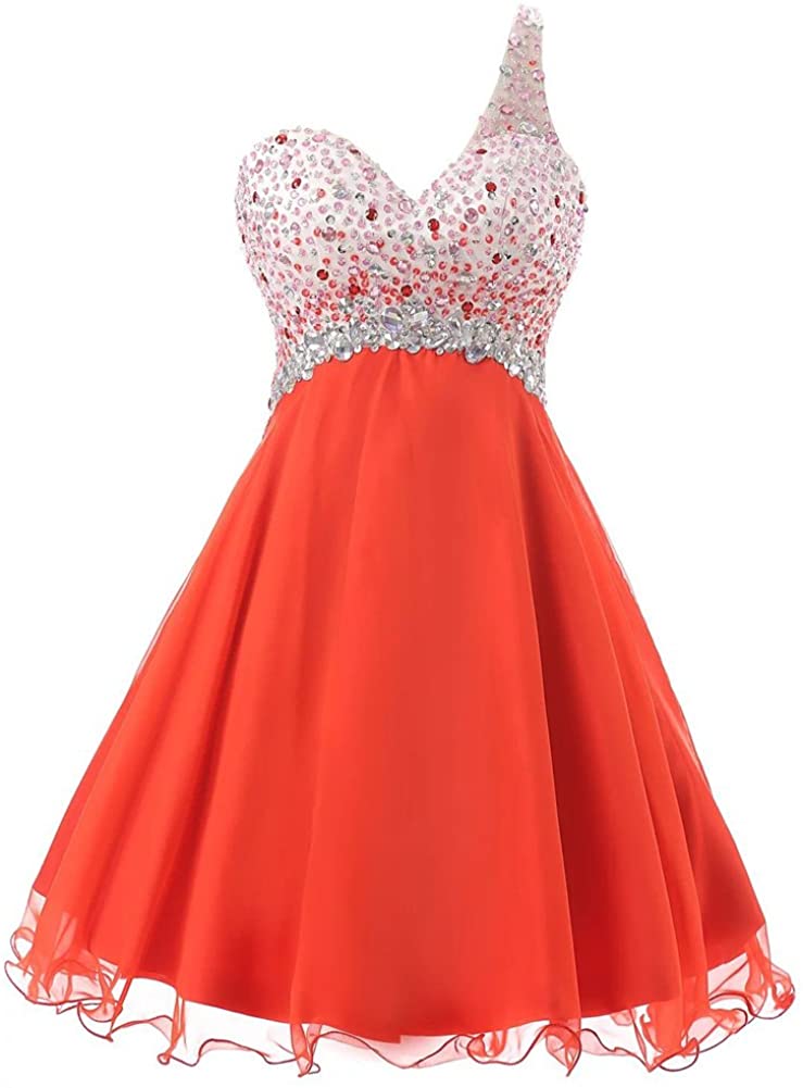 Price:$69.99    Fit Design Short Prom Dresses One Shoulder Beach Wedding Guest Gown 2017  Clothing