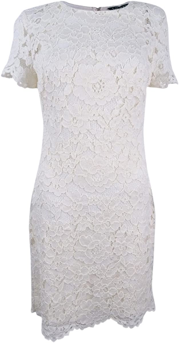 Price:$99.99 Lauren by Ralph Lauren Womens Floral-Lace Sheath Dress at Amazon Women’s Clothing store