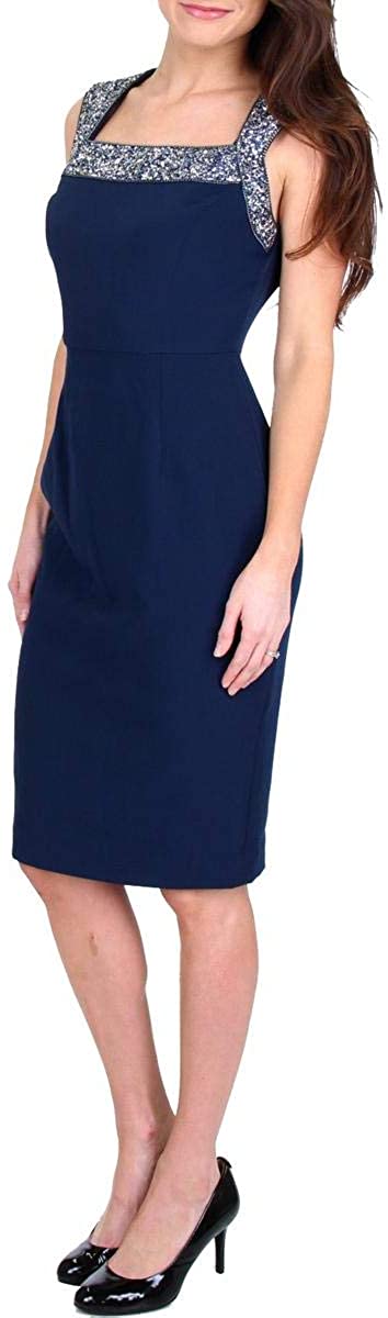 Price:$89.99    Laundry by Shelli Segal Women's Beaded Yoke Fitted Dress  Clothing