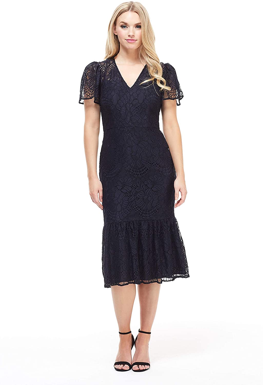 Price:$62.99    Maggy London Lin Flounce  Clothing