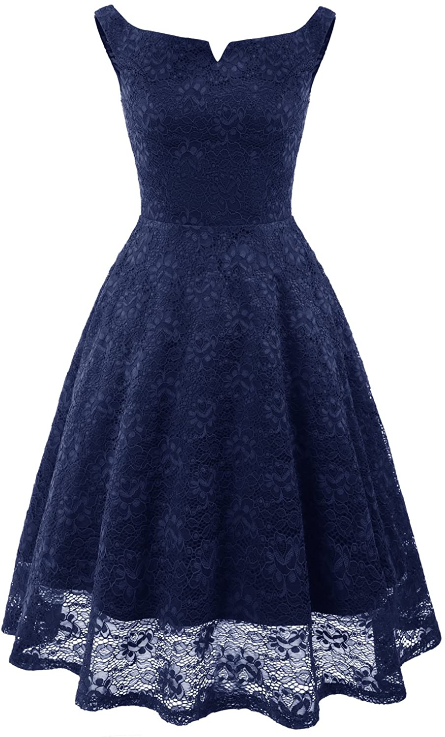 Price:$27.86 EvoLand Womens Off The Shoulder Lace Bridesmaid Cocktail Party Dress at Amazon Women’s Clothing store