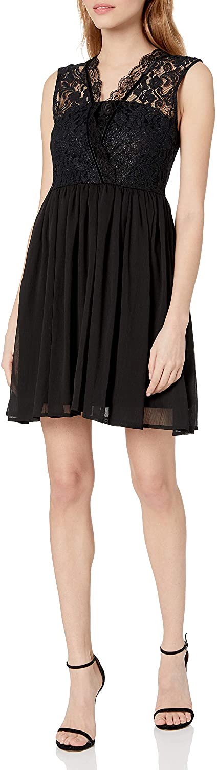 Price:$19.43    love, FiRE Women's Lace-Mix Fit-and-Flare Dress  Clothing