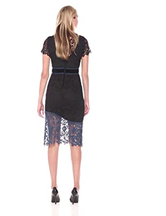 Price:$189.01    Laundry by Shelli Segal Women's Color Blocked Venise Lace Dress  Clothing