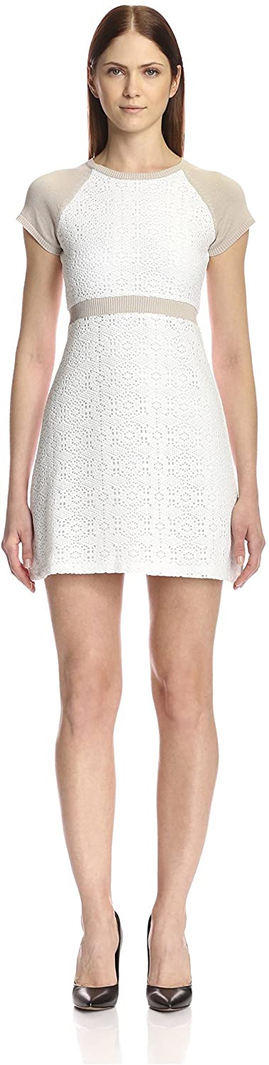 Price:$17.46    SOCIETY NEW YORK Women's Lace Cap Sleeve Dress  Clothing