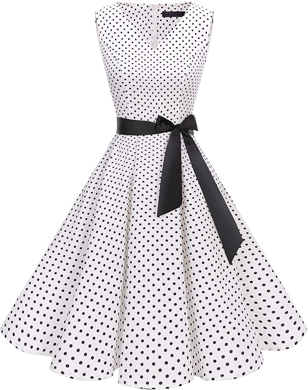 Price:$15.99    Bridesmay Women's 50s Vintage V-Neck Retro Rockabilly Swing Cocktail Party Dress  Clothing