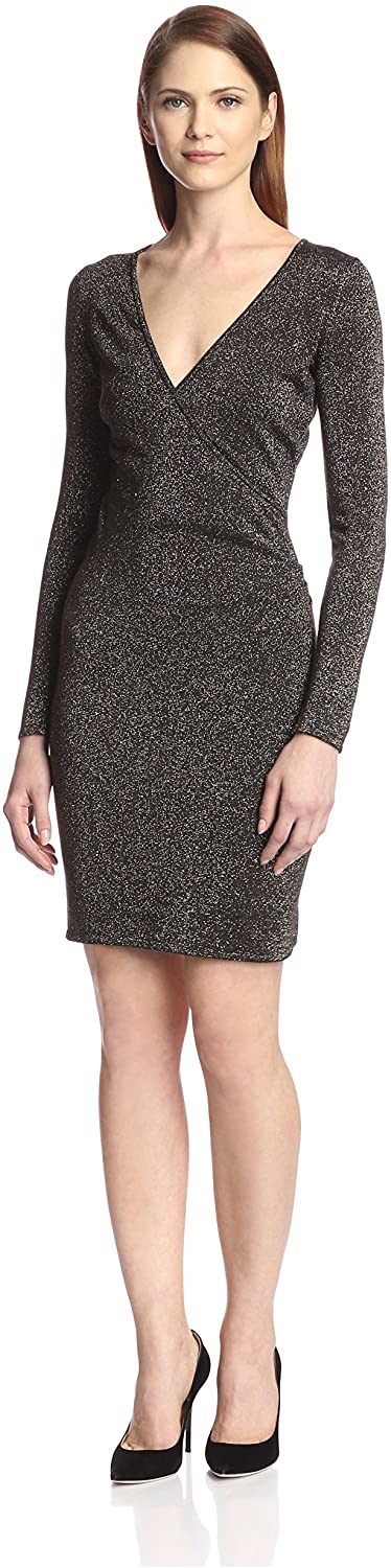 Price:$43.97    Marc New York Women's Lurex Front Wrap Knit Dress  Clothing