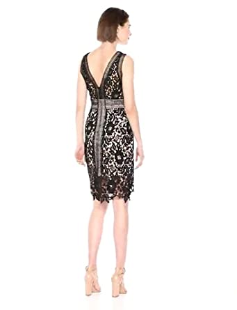 Price:$125.46    ASTR the label Women's Sleeveless Lace Short Cocktail Dress  Clothing