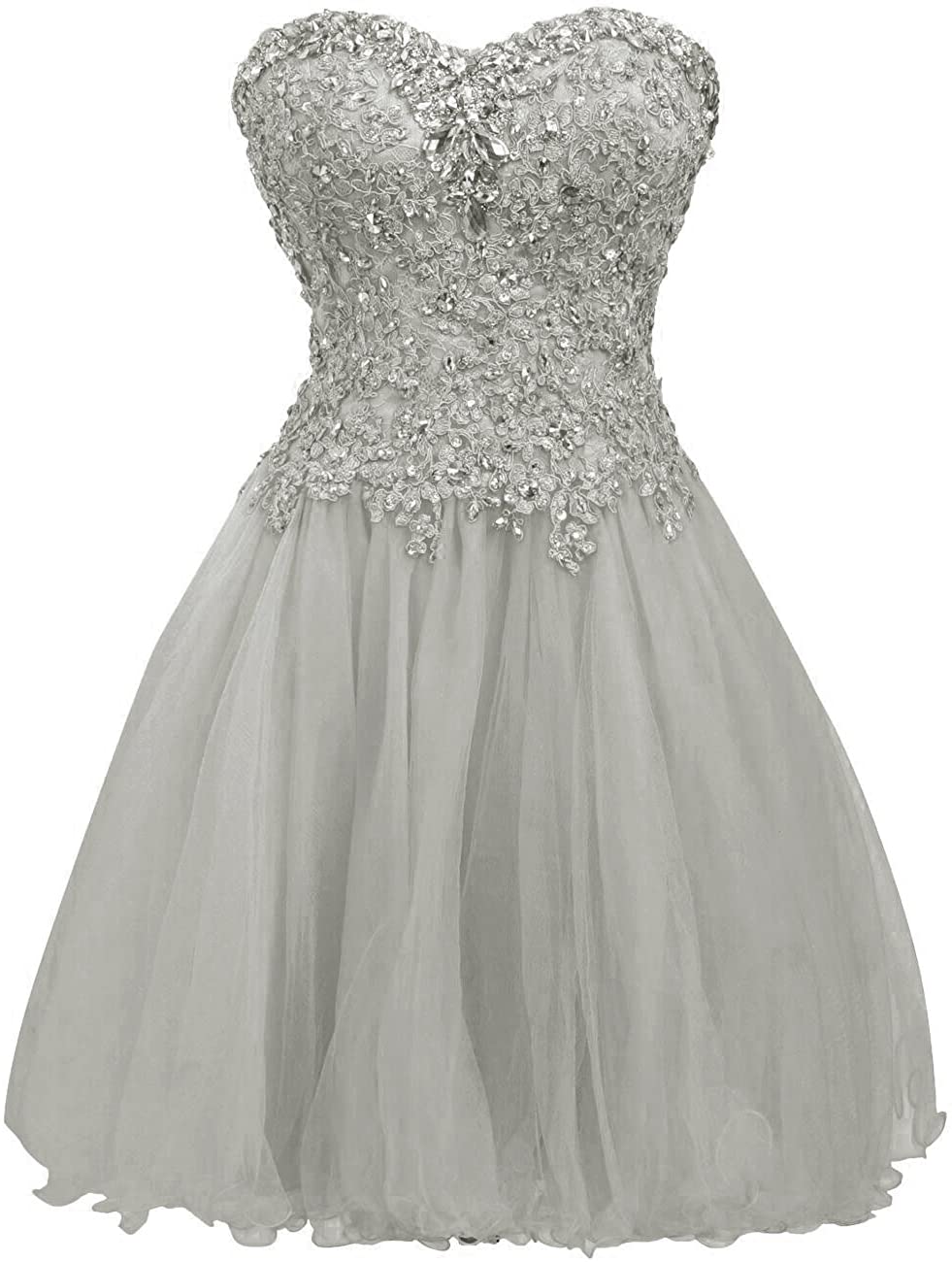 Price:$0.00 Short Homecoming Dress Cocktail Dresses Lace Party Dress Strapless Prom Dress Sweetheart Homecoming Dresses Ball Gown at Amazon Women’s Clothing store