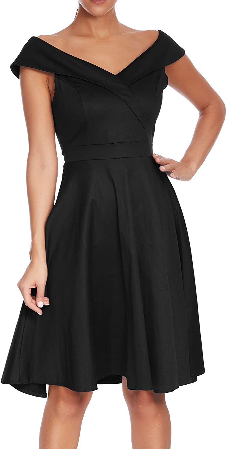 Price:$29.99    Women's Vintage 1920's Style V Neck Evening Clubwear Cocktail Swing Dress  Clothing