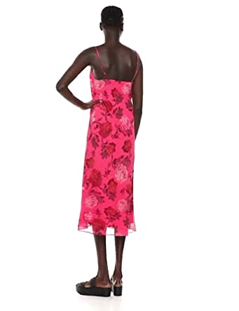 Price:$95.00    C/Meo Collective Women's Variation Sleeveless Cowl Neck Midi Slip Dress  Clothing