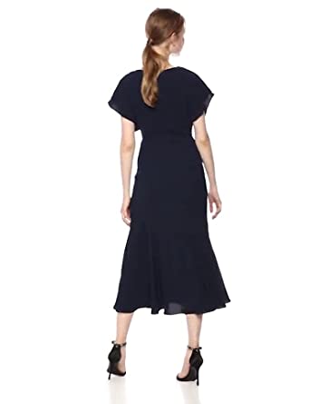 Price:$202.50    ML Monique Lhuillier Women's Crepe Cocktail Dress  Clothing