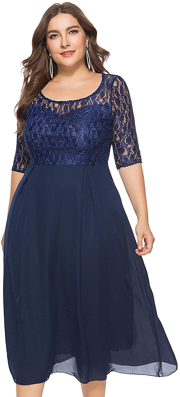 Price:$22.99    Selenaly Women's Retro Lace Wedding Maxi Bridesmaid Long Dress  Clothing