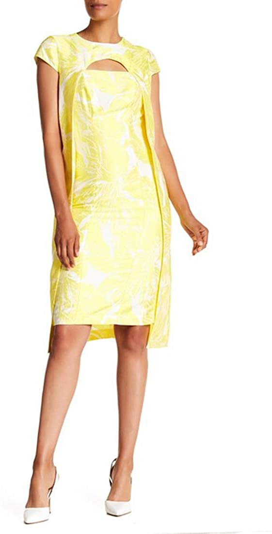 Price:$154.99    Kay Unger Jacquard Short Sleeve Dress, Sunshine, 6  Clothing