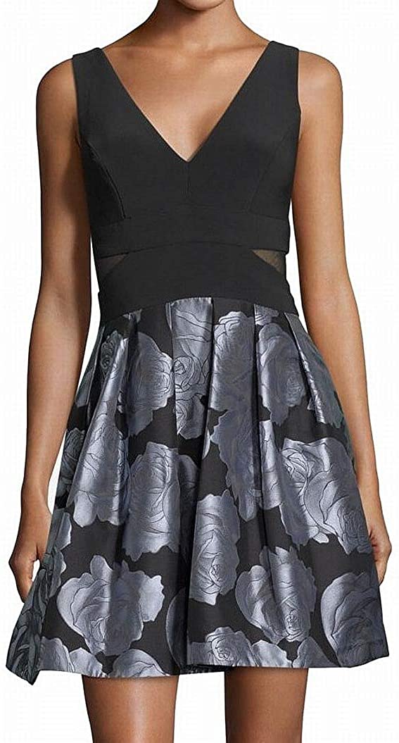 Price:$19.99 X by Xscape Womens Floral Mesh Inset Party Dress at Amazon Women’s Clothing store