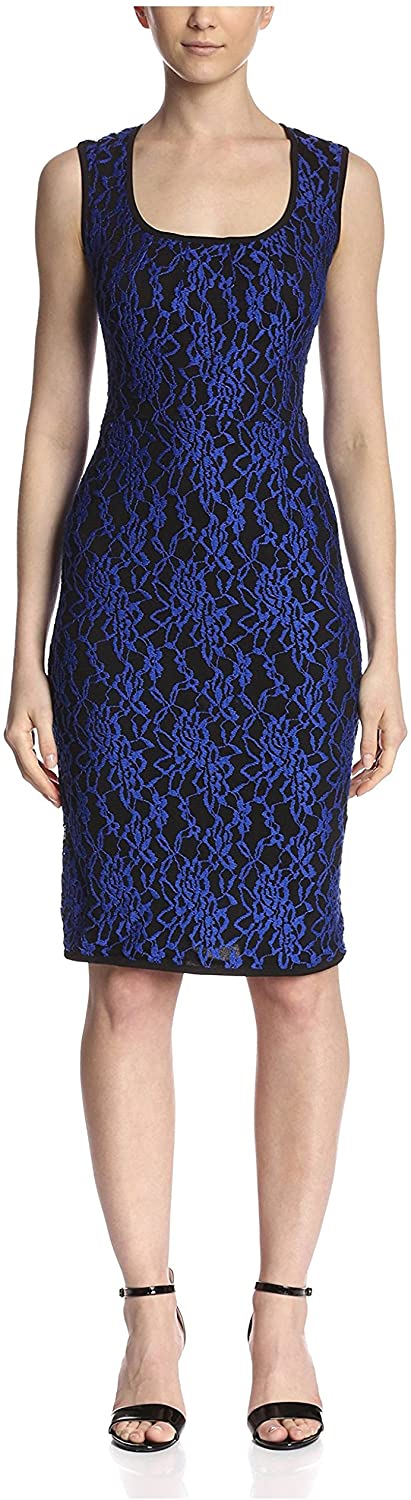 Price:$42.24    Melissa Masse Women's Lace Sheath Dress  Clothing