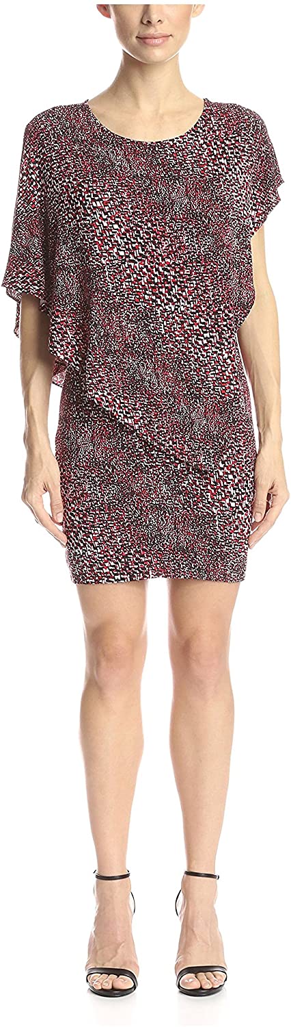 Price:$32.97    Silva Women's Printed Dress with Overlay  Clothing