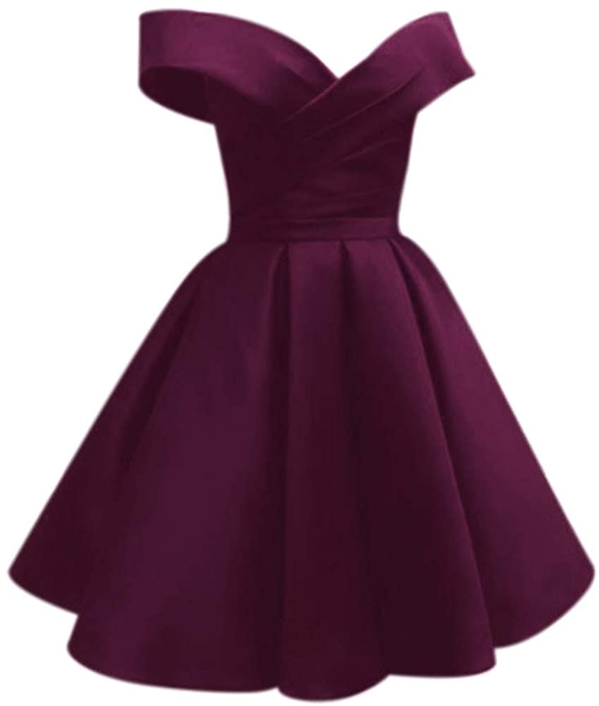 Price:$0.00    Yangprom Short Homecoming Dress Off Shoulder A-Line Prom Cocktail Dress for Juniors  Clothing