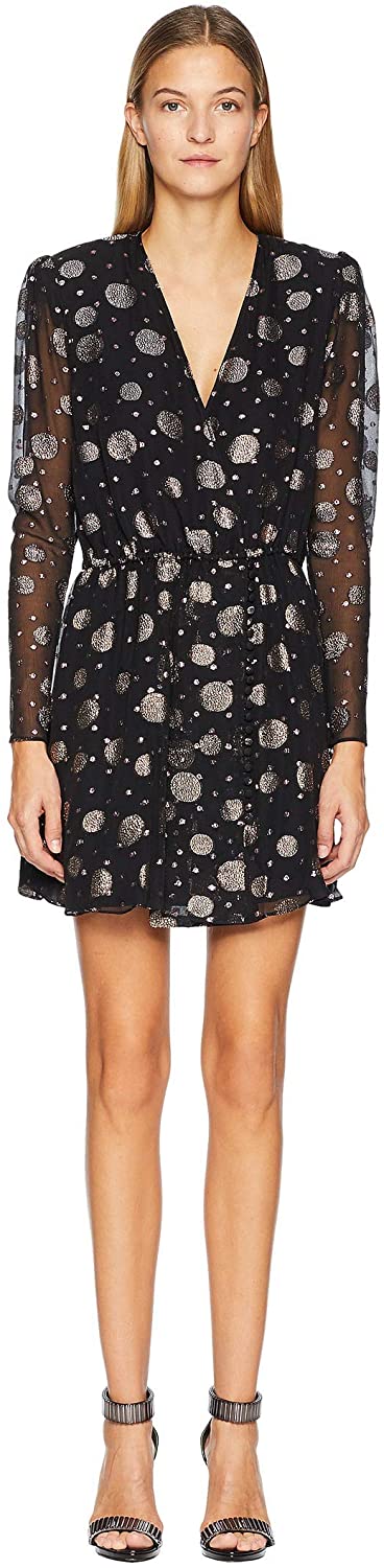 Price:$122.50 The Kooples Tutti Frutti Black 1 (XS) at Amazon Women’s Clothing store