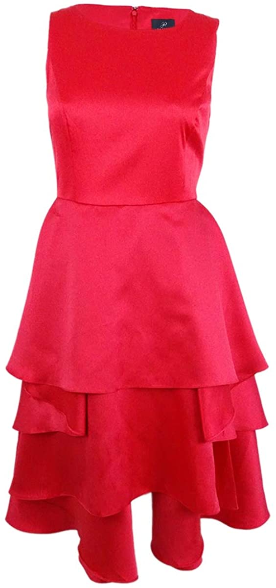 Price:$176.69    Adrianna Papell Women's Size Fabric Combo Fit and Flare Dress Plus  Clothing
