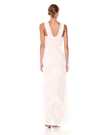 Price:$397.48    BCBGMax Azria Women's Bernadette Woven Halter Lace Dress  Clothing