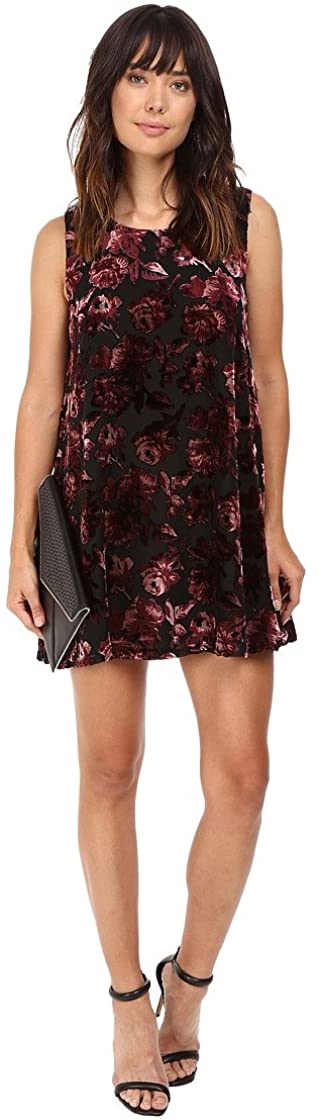 Price:$67.32    BB Dakota Women's Petite Britannia Burnout Velvet-Printed Trapeze Dress  Clothing