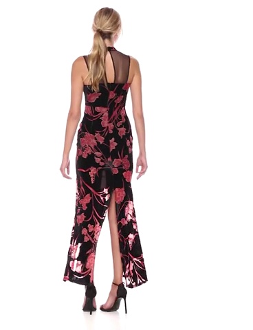 Price:$173.97    BCBGeneration Women's Velvet Gown with Front Slits  Clothing