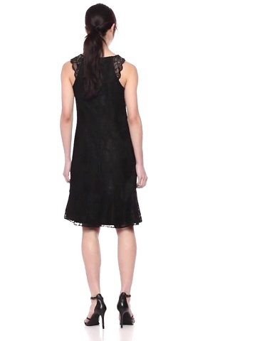 Price:$88.57 Calvin Klein Women's Floral Lace Black Dress at Amazon Women’s Clothing store
