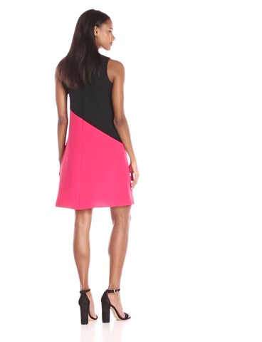 Price:$105.31    Calvin Klein Women's Sleeveless Color-Block Hem Dress  Clothing