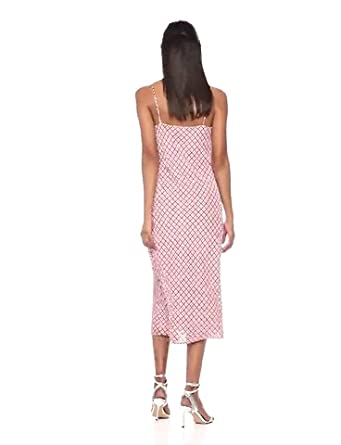 Price:$117.33    C/Meo Collective Women's Sleeveless MIDI Slip Dress, Cherry Check-Counting All, XS  Clothing