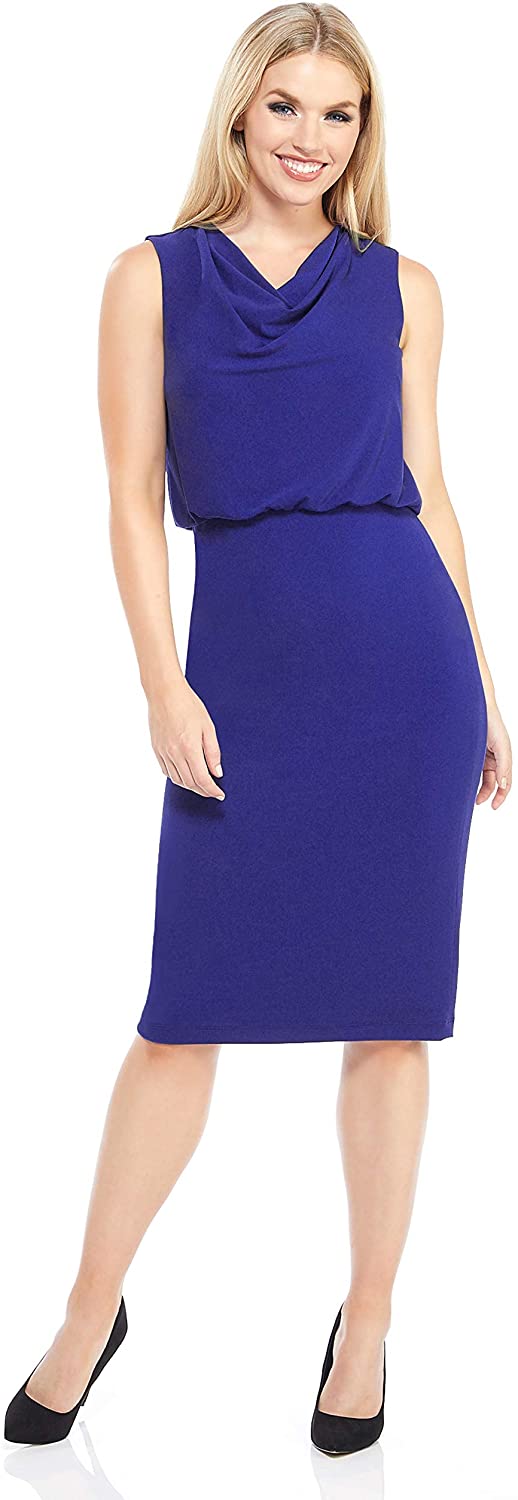 Price:$59.00    Maggy London Womens's Lina Midi 6 Empire Blue  Clothing